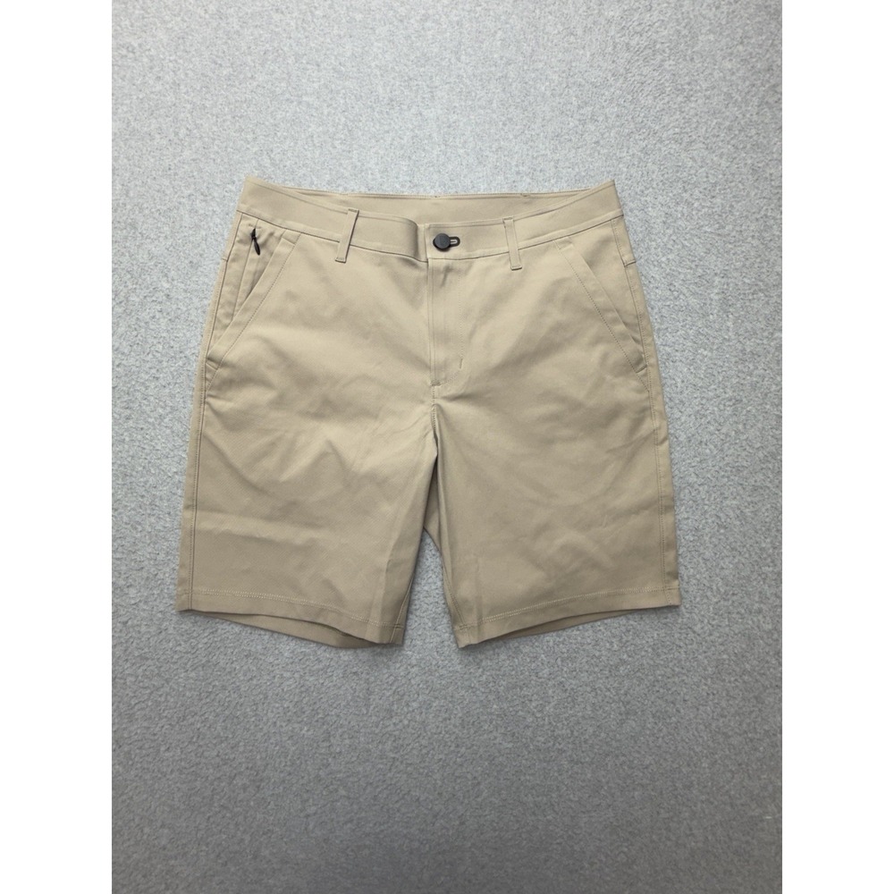 Public Rec Workday Short 2.0 Mens 30 Beige Stretch Performance Athletic Casual